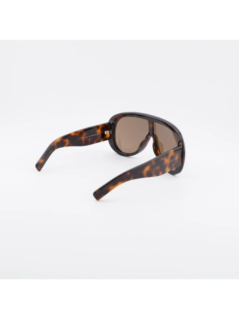 Gucci GG2164S 002 Sunglasses Havana Shield Frame, Brown Lenses